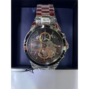 Orologio Uomo TOMMY HILFIGER HENRY 1710479 Bracciale Acciaio Nero - Foto 1 di 6