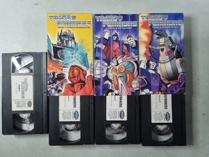 The Original Transformers VHS box set Volume 6 7 8 9 Optimus Evil Grimlock Lot 4 - Picture 1 of 11