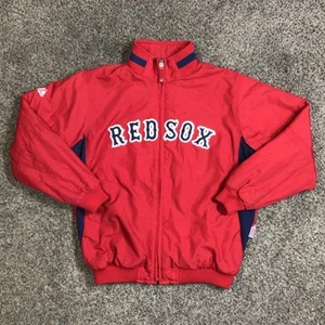 Majestic Authentic MLB Boston Red Sox Fleece Lined Dugout Jacket Youth Size L - Picture 1 of 24