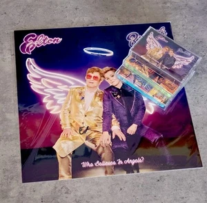 🆕️Elton John Brandi Carlile Who Believes In Angels Vinyl Cassettes Signed Card - Picture 1 of 7