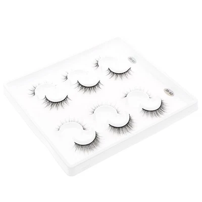  6 coppie realistiche false ciglia ragazza ragazza bellezza ciglia trucco ciglia - Image 1 of 4