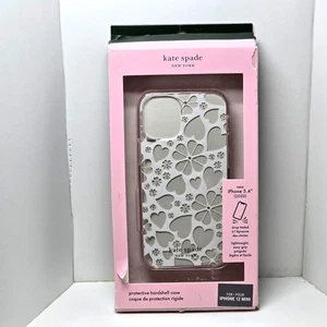 Kate Spade New York iPhone 12 Mini Hardshell Case Clover Hearts Knockout Gems - Picture 1 of 8