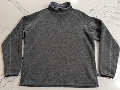 Kuhl Men's Thor 1/4 Zip Sweater Pullover Sz XL Gray Wool Blend Outdoor Walking - Image 1 of 4