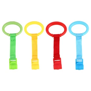 4pcs Portable Baby Pull Ring Baby Stand Up Rings Nursery Infant Pull Ring - Picture 1 of 12