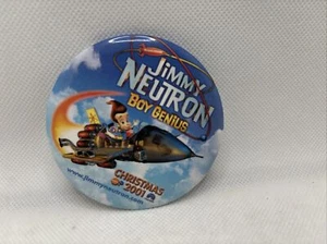 Prendedor de botón promocional de teatro Jimmy Neutron Boy Genius 2001 Nickelodeon - Imagen 1 de 2