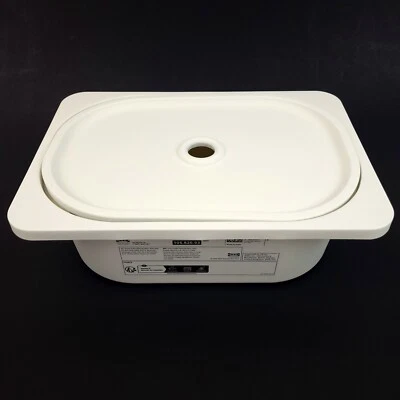 "Caja de almacenamiento IKEA Trofast contenedor con tapa pequeña 73/4x 11 3/4x 4"" blanca nueva" Foto 1 de 4