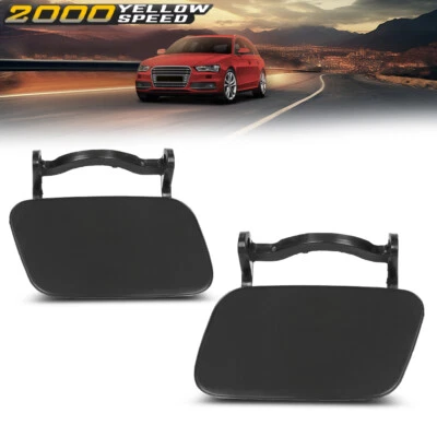 Fit For 2008-2012 Audi A4 Front Bumper Headlight Washer Cap Cover Left & Right Foto 1 de 4