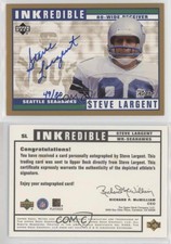 1999 Upper Deck Retro Inkredible Gold /80 Steve Largent #SL Auto HOF