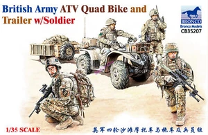 Bronco CB35207 1/35 scale British Army ATV Quad Bike and Trailer w/Sodier - Picture 1 of 1