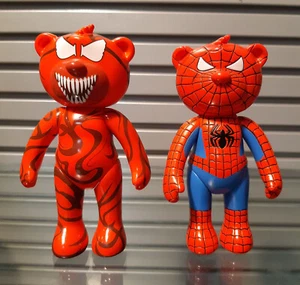 SPIDERMAN CARNAGE Bear figures Marvel Universe Collectible Pop Toy 6" RARE - Picture 1 of 2
