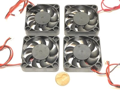 4 Pieces 12V 5010 2 Pin Computer fan 50MM 5CM pc cooling cool Replacement A5 - Image 1 of 2