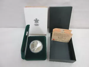 1985 Canada 20 Dollars Silver Proof Coin 1988 Calgary Olympics Speed Skating - Picture 1 of 17