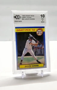 1992 Front Row Draft Picks # 40 Jason Giambi RC Long Beach State BGS Mint/Better - Picture 1 of 2