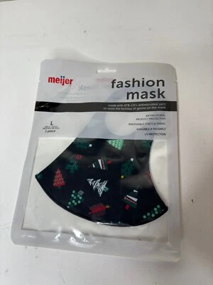 Christmas Face Mask Womens L Reusable Washable Protection Cover Trees NEW - Image 1 of 4