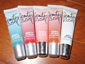1 one VICTORIA'S SECRET VINTAGE BEAUTY RUSH LIP GLOSS MINTY FLAVORS NEW/SEALED