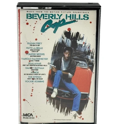 BEVERLY HILLS COP  1984 GLENN FREY Motion Picture Soundtrack Cassette Tape Foto 1 de 4