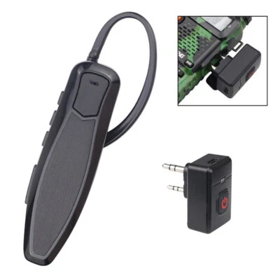 Bluetooth Earpiece PTT Wireless Headset for Baofeng UV-5R BF-888S Walkie Talkie - Image 1 of 4