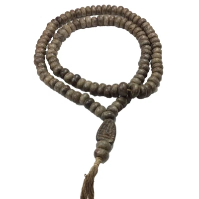 Collar Rosario Buda Tailandés Meditación Amuleto Suerte Sagrado Cuentas Antiguas Dije Foto 1 de 4