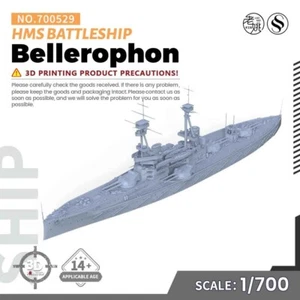 SSMODEL SSC700529 1/700 Military Model Kit HMS Bellerophon Battleship - Picture 1 of 7