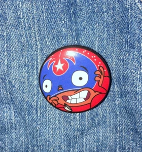 Handmade WB Kids ¡Mucha Lucha! Rikochet 1,5" Pinback Button Cartoon Network - Bild 1 von 2