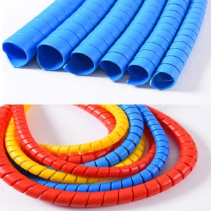 5M DIY Spiral Cable Wire Protector Wrapping Sleeve Line Organizer Tube Cover Kit - Picture 1 of 10