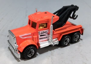 Matchbox Peterbilt 1981 Tow Truck Wrecker Convoy Eddie’s Orange VNM-M - Picture 1 of 5