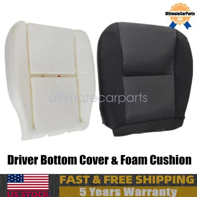 For 07-14 GMC Sierra 1500 2500 HD Driver Bottom Cloth Seat Cover & Foam Cushion Foto 1 de 4