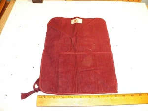 Bolsa de almacenamiento de cubiertos vintage borgoña antideslustre - MILLER & PAINE DEPT.STORE - Imagen 1 de 3