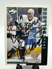 1997-98 Score Anaheim Mighty Ducks Hockey Card 113 Teemu Selanne Autograph Auto