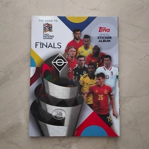 TOPPS THE ROAD TO FINALS UEFA NATIONS LEAGUE ALBUM + TODOS LOS CROMOS PEGADOS - Imagen 1 de 8