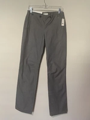 Helmut Lang Pants Sailor Button Front Gray Cotton Women's Sz 25 F21 - Image 1 of 4
