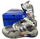 Adidas Nite Jogger Fv4280 Gray Synthetic Lifestyle Sneakers Shoes Womens Sz 8