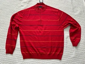 Men’s JACK NICKLAUS RED LEGACY 18 XXL Sweater quarter zip - Picture 1 of 7