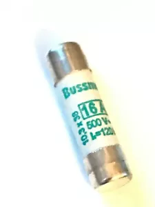 BUSSMANN C10M16 aM 16A FUSIBLE TAMAÑO 10 X 38 (X1 FUSIBLE) faa12T - Imagen 1 de 1