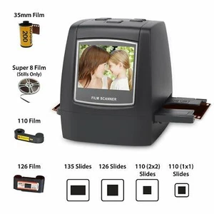 Film Scanner with 22MP Converts 126KPK/135/110/Super 8 Films/Slides/Negatives - Picture 1 of 6
