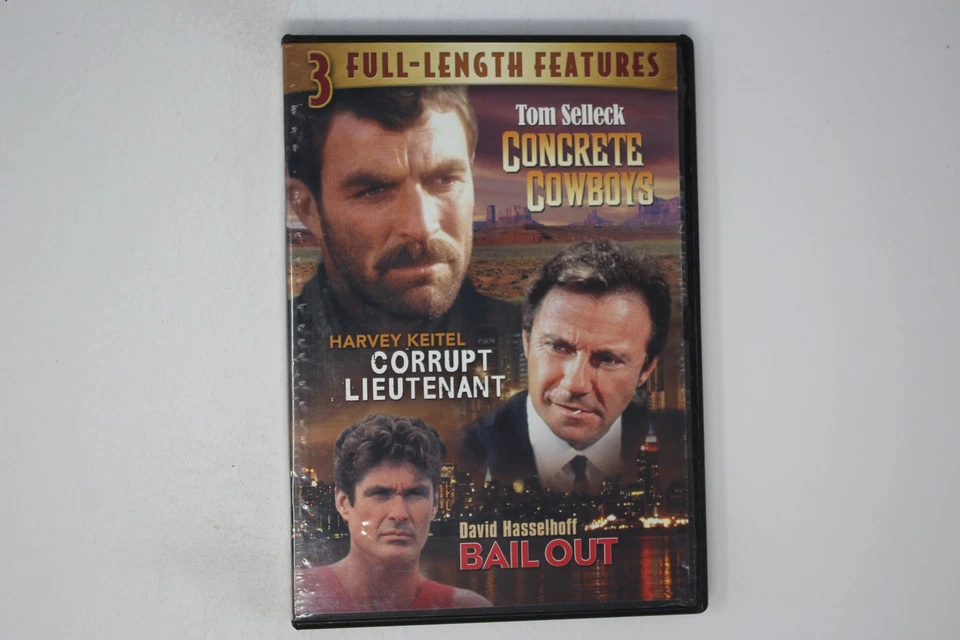 3 Full-length Features DVD Tom Selleck Harvey Keitel David Hasselhoff - Image 1 of 1