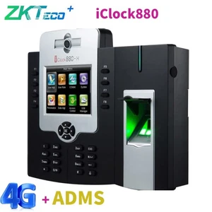 ZKTeco iClock880 4G ADMS Fingerprint Time Attendance Machine Time Clock - Picture 1 of 3