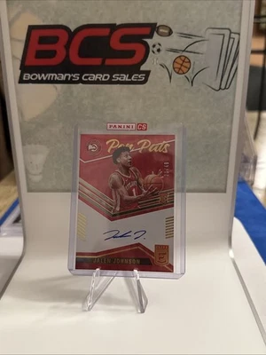 2021 Jalen Johnson Panini Donruss Elite Red Prizm Pen Pals RC Auto /49 📈🔥 - Image 1 of 4
