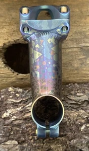 Titanium Stem: Road/ MTBike 90mm X 31.8~Custom Art By Ti.Casso Anodizing~NEW !! - Picture 1 of 18