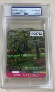 Dustin Johnson Signed Autograph Auto 2020 Masters Golf Badge PSA/DNA - Picture 1 of 2