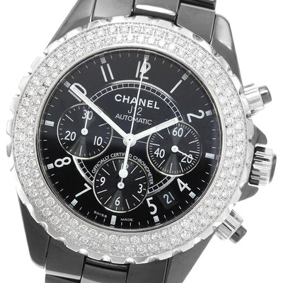CHANEL J12 Chronograph double diamond bezel Automatic Men's Watch_902281 - Image 1 of 4