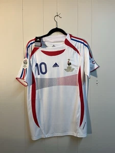 Zidane France Away 06 Final Soccer Jersey Size M And L PLEASE LIST SIZE YOU NEED - Picture 1 of 2