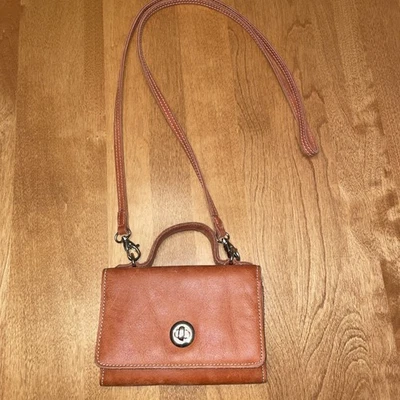 Roots Vintage Wallet Purse Crossbody Bag EUC RARE Whisky Brown - Image 1 of 4