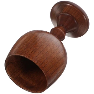 Holz Weinkelch Vintage Handarbeit Holz Tasse mit natürlichem Design - Bild 1 von 12