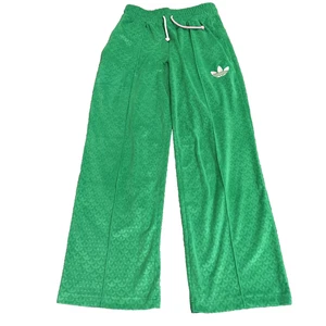 Adidas Damen adicolor Heritage Now Velour Zip Hose - Grün S - Reißverschlusstaschen - Bild 1 von 13