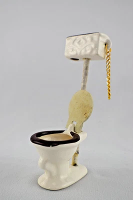 Vintage American Classics 1:12 Scale Ceramic High‑Tank Toilet –Dollhouse - Image 1 of 4