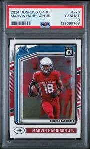 2024 PANINI DONRUSS OPTIC #276 MARVIN HARRISON JR. PSA 10 - Picture 1 of 1