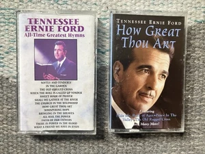Two Tennessee Ernie Ford Tapes: ALL-TIME GREATEST HYMNS; HOW GREAT THOU ART - Picture 1 of 4
