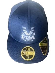 New Era 2024 Valhalla PGA Golf Low Profile Contoured Curved 5950 Blue 7 5/8 NWT - Picture 1 of 6