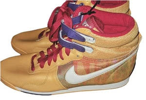 Nike Vandal Zapatos de caña alta para mujer Talla 8 Naranja Púrpura Doble Correa 324849-811 - Imagen 1 de 8